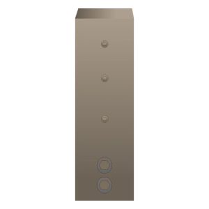 Pinces à verre de sol rectangle ultra-résistantes (Spigots) – Réglables pour verre 12 mm et 16 mm